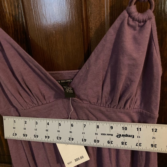 Lucky Brand Purple Maxi Dress Vneck Braided Straps - Picture 6 of 9